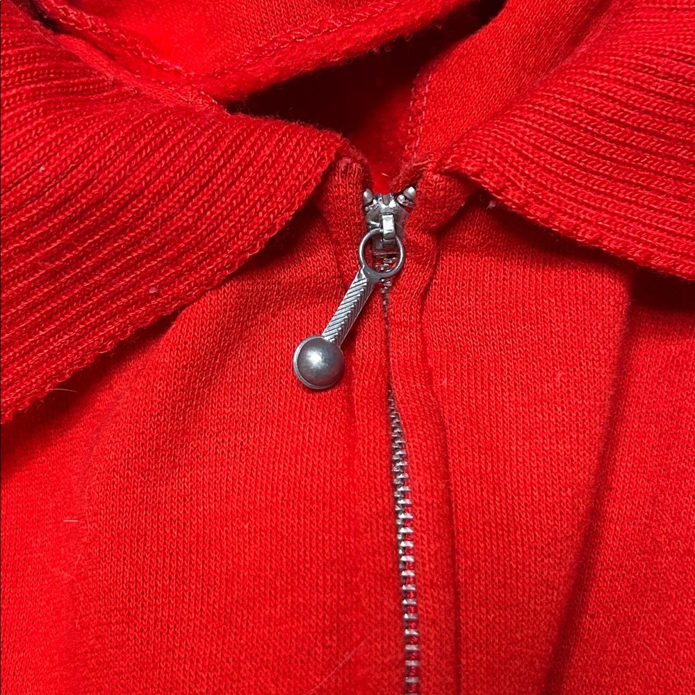 Vintage Liz Claiborne Vibrant Red Long Sleeve Dress - Picture 2 of 12